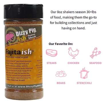 Dizzy Pig ish Fusion Fajita-ish Mexican Seasoning (8oz Shaker) - Seasons 30+lbs of Food - Hand Made ...