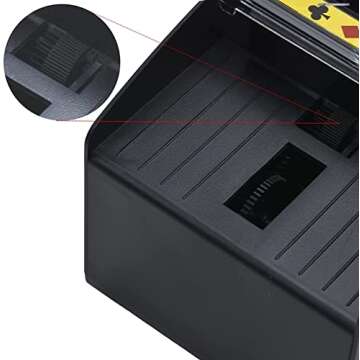 Nileole 2 Decks Automatic Card Shuffler, Battery-Powered Shuffler for UNO, Phase10, Texas Hold'em, Poker, Home Card Games, Blackjack, Party Club