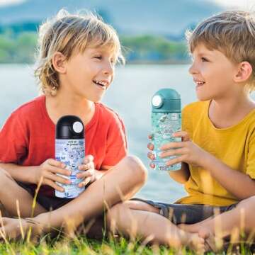 Buy PYD Life 8 Pack Kids Sublimation Water Bottles 12 OZ
