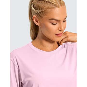 Women's Pima Cotton Workout Crop Tops - CRZ YOGA