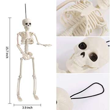 Pack of 3 Halloween Skeletons for Party Decorations