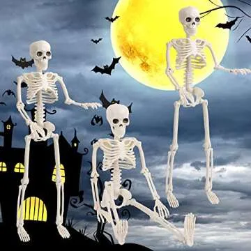 Pack of 3 Halloween Skeletons for Party Decorations