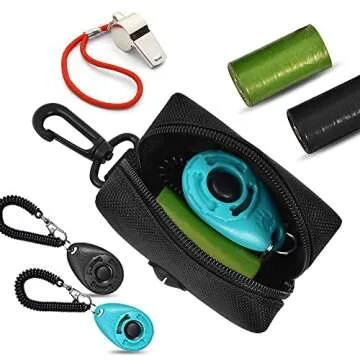 Hands-Free Dog Poop Bag Dispenser & Holder Set