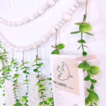 Stunning Boho Wall Decor with Eucalyptus and Beads