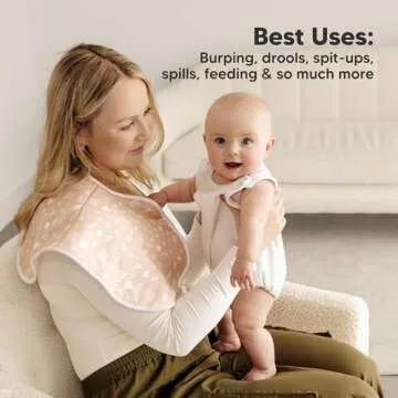 KeaBabies Organic Burp Cloths - Soft and Absorbent Set