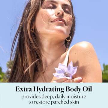 Sky Organics Body Oil, Extra Hydrating & Nourishing Organic Skin Care with Borage Oil, Acai & Sweet ...