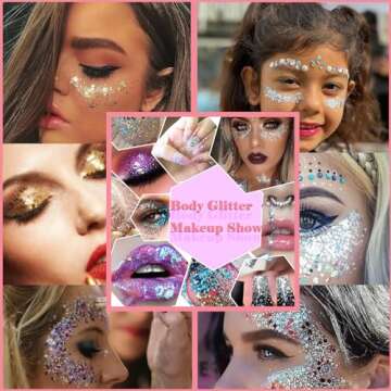 Green Body Glitter for Festivals Concerts and Raves