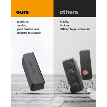 JOYTUTUS Car Coin Holder Organizer for Loose Change