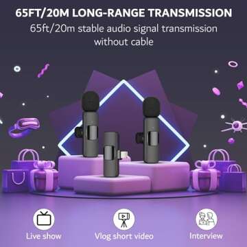 1217 Technologies H1 Wireless Lavalier Microphone for iPhone