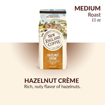 New England Hazelnut Crème Coffee Medium Roast 11oz Bag