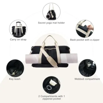 MOIY Waterproof Gym Bag for Women - Stylish & Functional