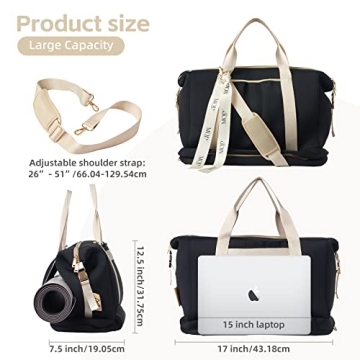 MOIY Waterproof Gym Bag for Women - Stylish & Functional