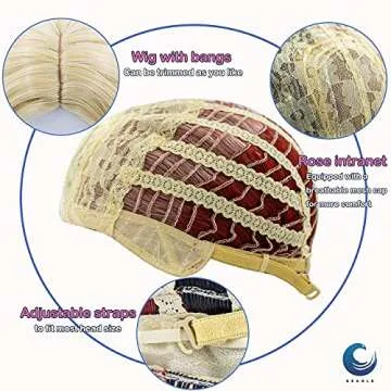 Geagle Bethy Orange Curly Wig for Cosplay & Costume