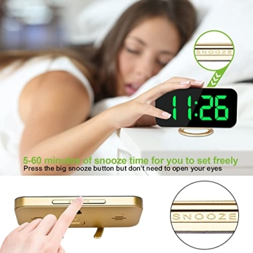 SZELAM LED Alarm Clock with Dual USB Ports - Stylish & Functional