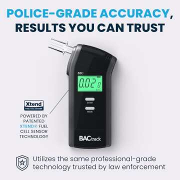 BACtrack S80 Breathalyzer | Professional-Grade Accuracy | DOT & NHTSA Approved | FDA 510(k) Cleared ...