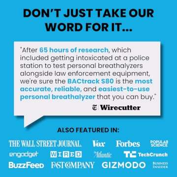 BACtrack S80 Breathalyzer | Professional-Grade Accuracy | DOT & NHTSA Approved | FDA 510(k) Cleared | Portable Breath Alcohol Tester for Personal & Professional Use