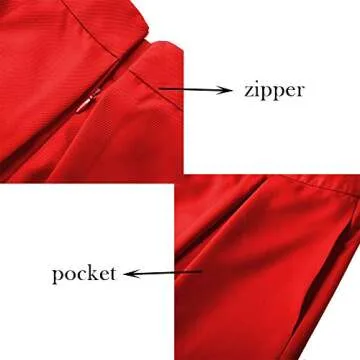 Yige Women's High Waist Flared Skirt Pleated Midi Skirt with Pocket