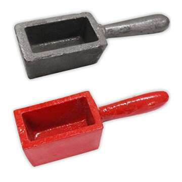 JEWEL TOOL Deluxe 500g & 1Kg Ingot Mold Set | Cast Iron | Rectangular Shape | Ideal for Gold, Silver...