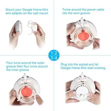 Wall Mount for Google Home Mini - Space-Saving Holder