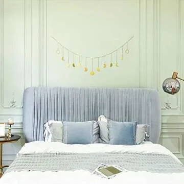 Mkono Moon Phase Wall Hanging for Bedroom Living Room