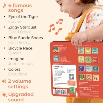 Cali's Musical Rock Sound Book for Toddlers 1-4