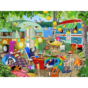 Ceaco Gone Camping - 500 Piece Jigsaw Puzzle - Fun for All Ages
