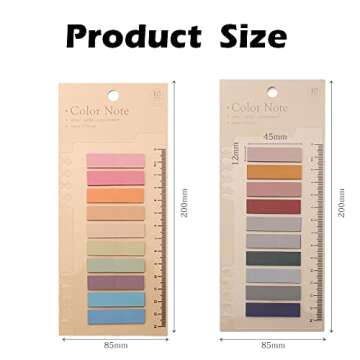 AWEELON Morandi Sticky Index Tabs, 1600Pcs Durable Tabs