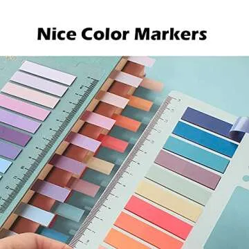 AWEELON Morandi Sticky Index Tabs, 1600Pcs Durable Tabs