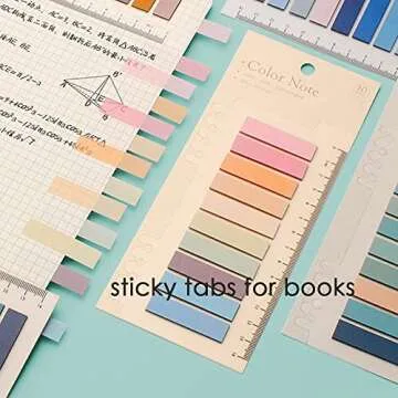 AWEELON Morandi Sticky Index Tabs, 1600Pcs Durable Tabs