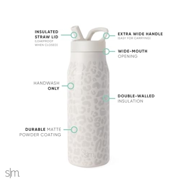 Insulated Stainless Steel Water Bottle - 34oz