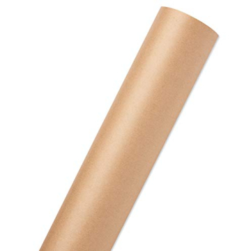 Reversible Kraft Plaid Wrapping Paper Roll for All Occasions