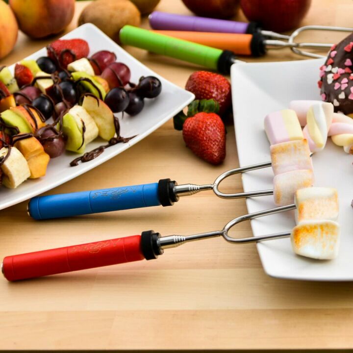 Telescoping Stainless Steel Marshmallow Roasting Sticks