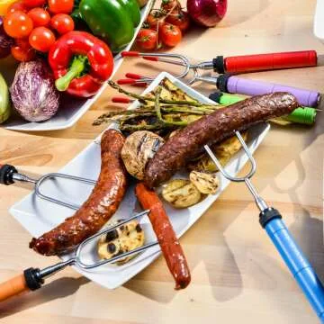 Telescoping Stainless Steel Marshmallow Roasting Sticks