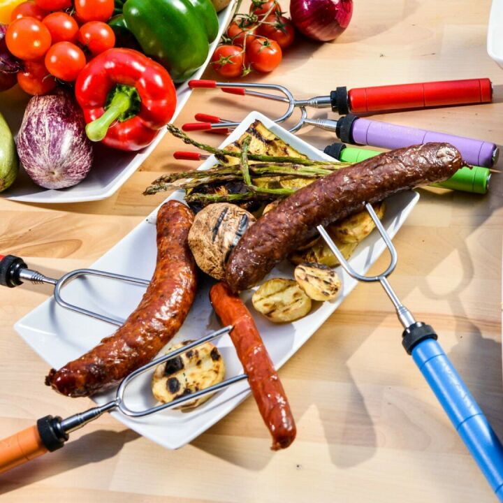 Telescoping Stainless Steel Marshmallow Roasting Sticks