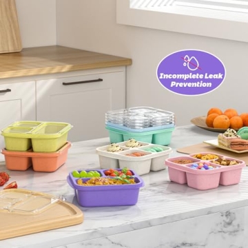 Stackable Bento Lunch Box Set - 7 Pack