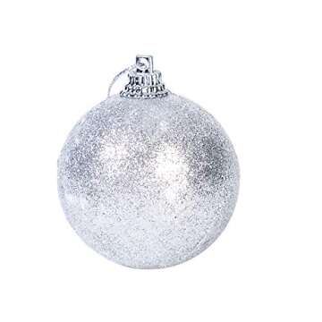 Xena 20 Piece Silver White Christmas Ornament Gift Set