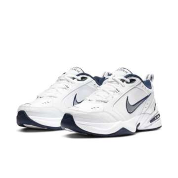 Nike Men's Air Monarch IV Cross Trainer - Stylish White Sneakers for Comfort and Durability