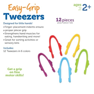 Easy-Grip Tweezers for Preschool Learning Activities