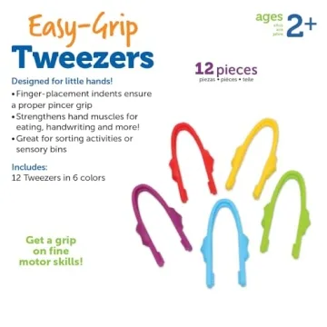 Easy-Grip Tweezers for Preschool Learning Activities