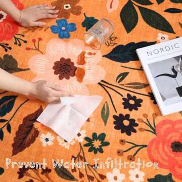 Rugcomf Non-Slip Floral Runner Rug 2'x6' Washable for Home Decor