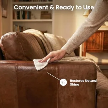 EVEO Leather Cleaner Wipes 4-in-1 for Furniture and Car Accessories