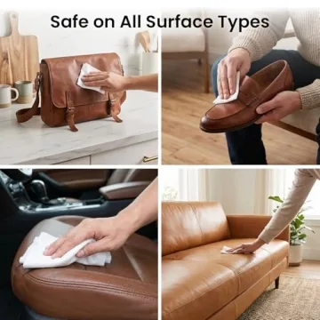 EVEO Leather Cleaner Wipes for Safe Conditioning and Care