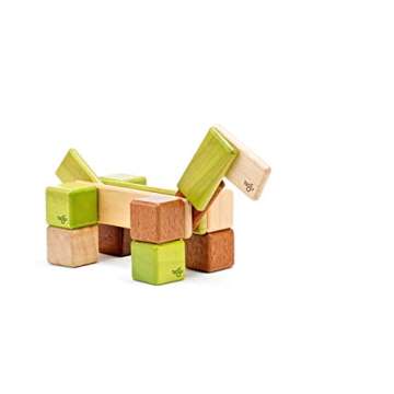 52 Piece Tegu Original Magnetic Wooden Block Set, Jungle