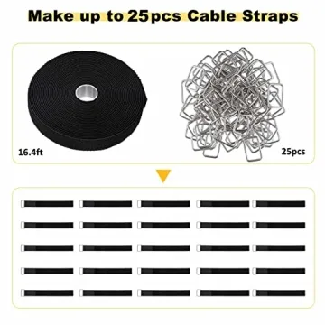 YMCRLUX Adjustable Hook and Loop Straps for Storage