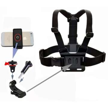 Supkeyer Chest Harness Mount for iPhones & Samsung