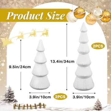 Sturdy Wooden Christmas Tree Set for Elegant Decor