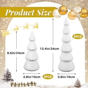 Sturdy Wooden Christmas Tree Set for Elegant Decor