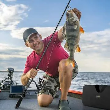 PLUSINNO Fishing Rod & Reel Combo - Carbon Fiber Quality