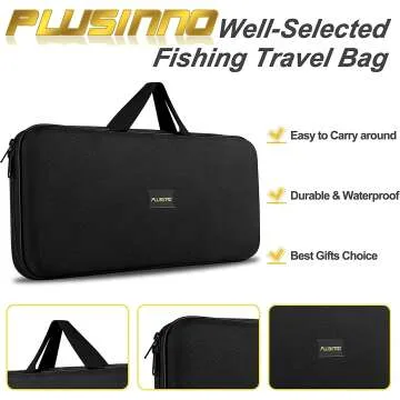 PLUSINNO Fishing Rod & Reel Combo - Carbon Fiber Quality