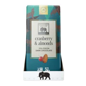 Endangered Species Chocolate with Cranberries and Almonds